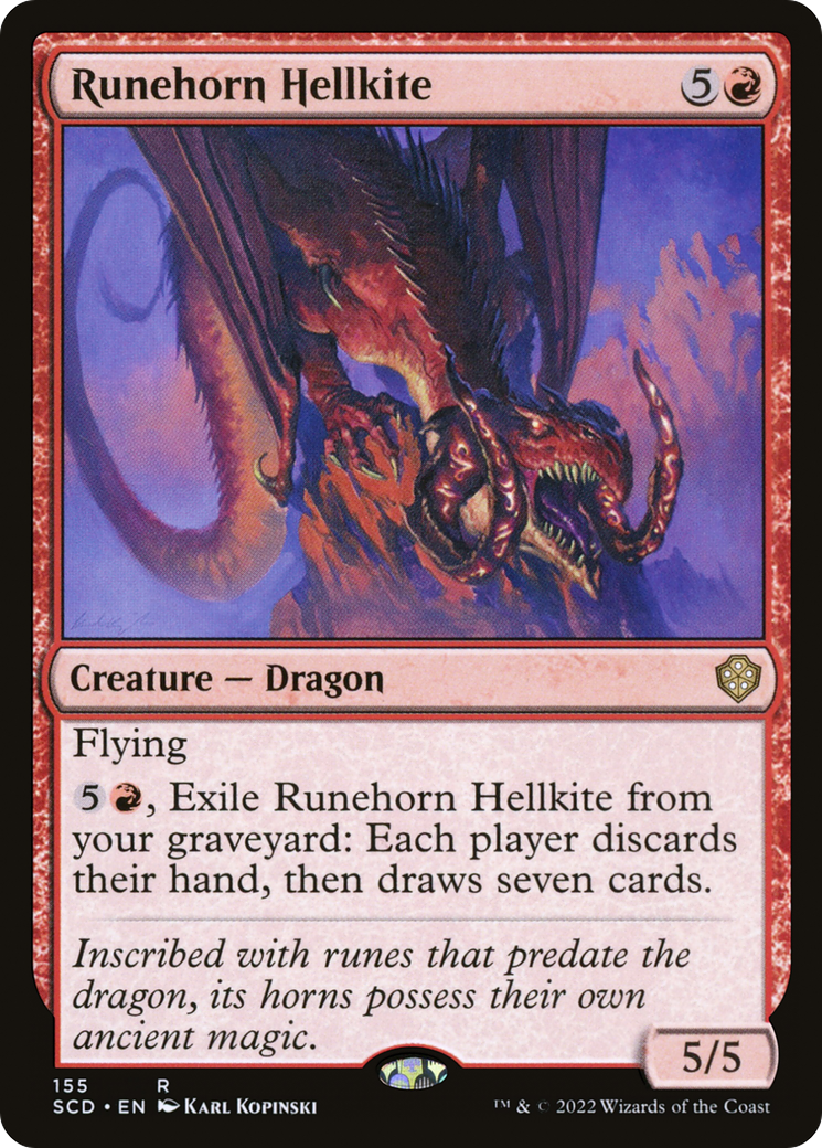 Runehorn Hellkite (SCD-155) [Starter Commander Decks]