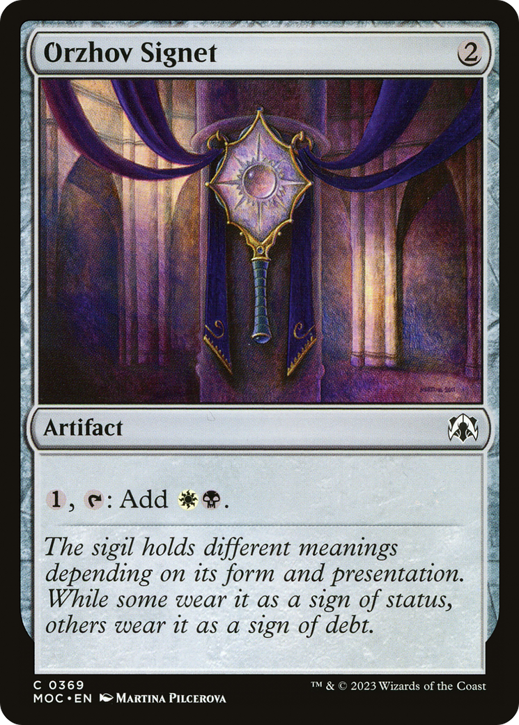 Orzhov Signet (MOC-369) [March of the Machine Commander]