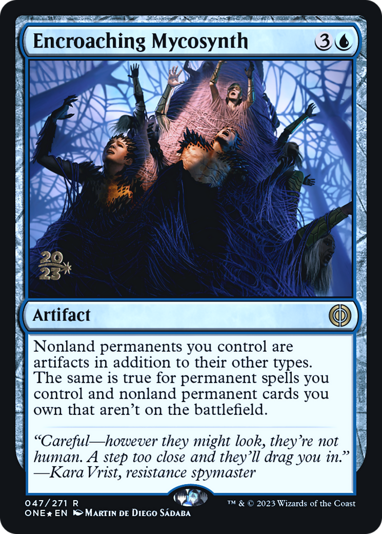 Encroaching Mycosynth (PRE-47S) [Phyrexia: All Will Be One Promos] Foil