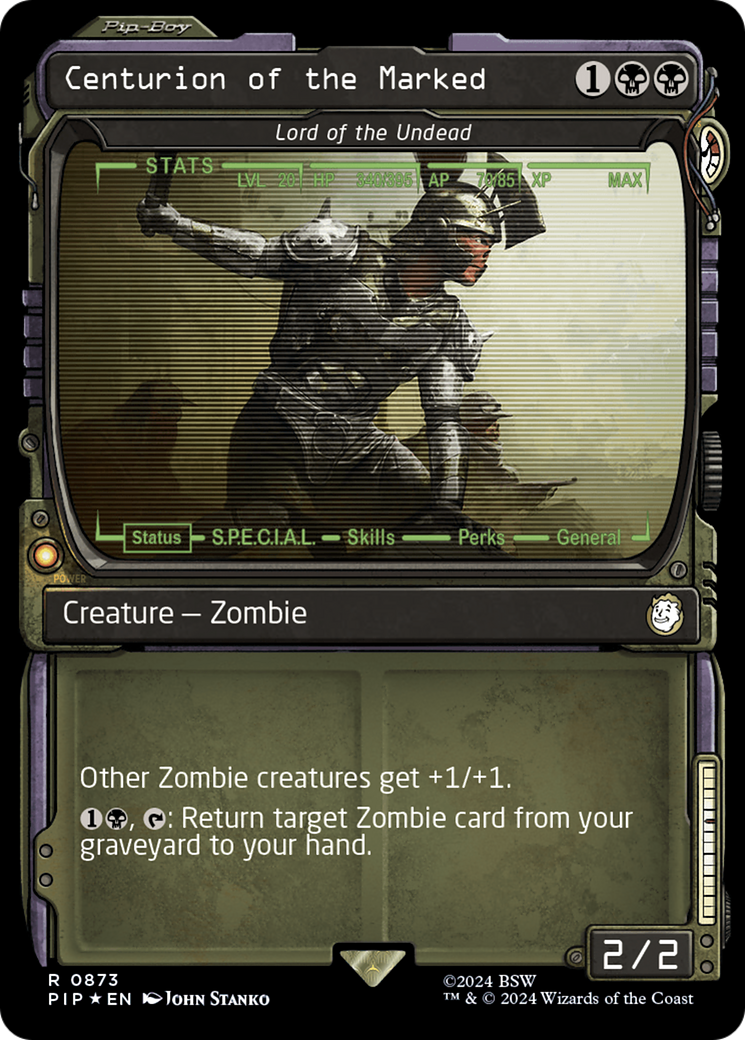Lord of the Undead (PIP-873) [Fallout] / Centurion of the Marked: (Showcase) Foil