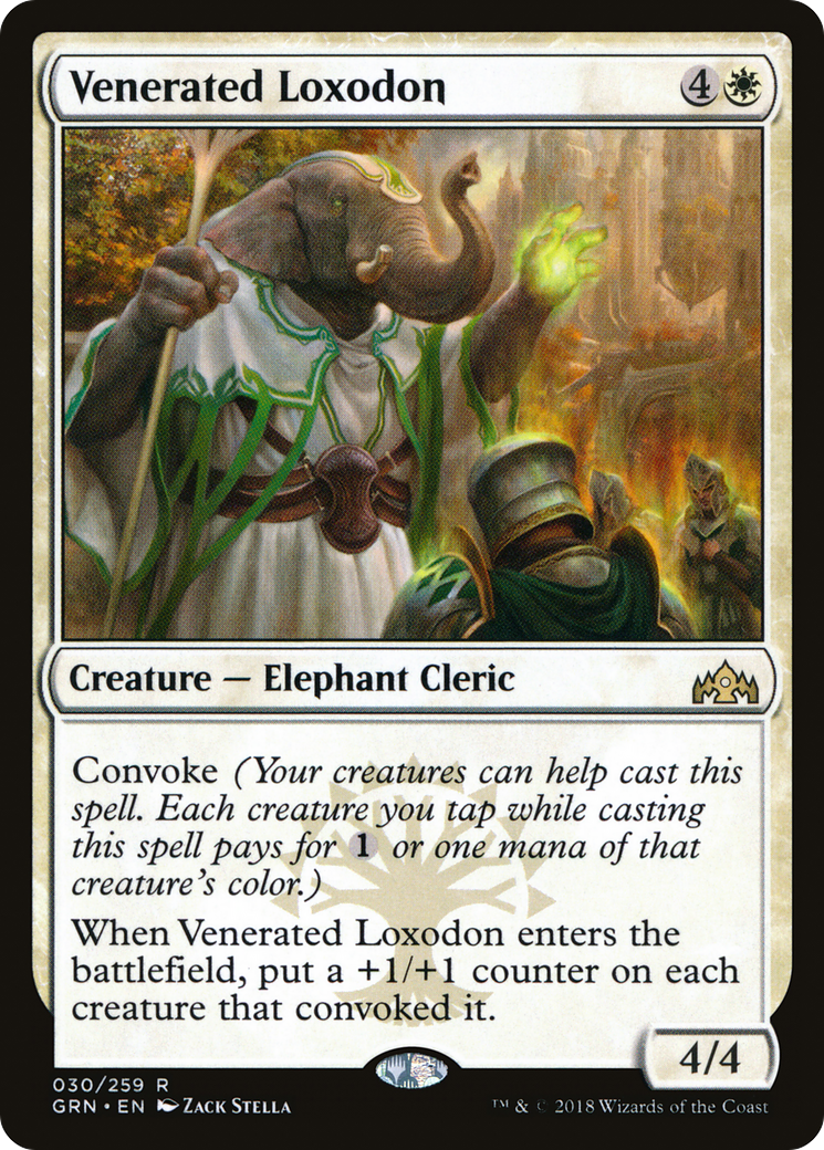 Venerated Loxodon (GRN-030) [Guilds of Ravnica]