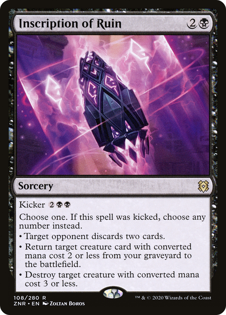 Inscription of Ruin (ZNR-108) [Zendikar Rising] Foil