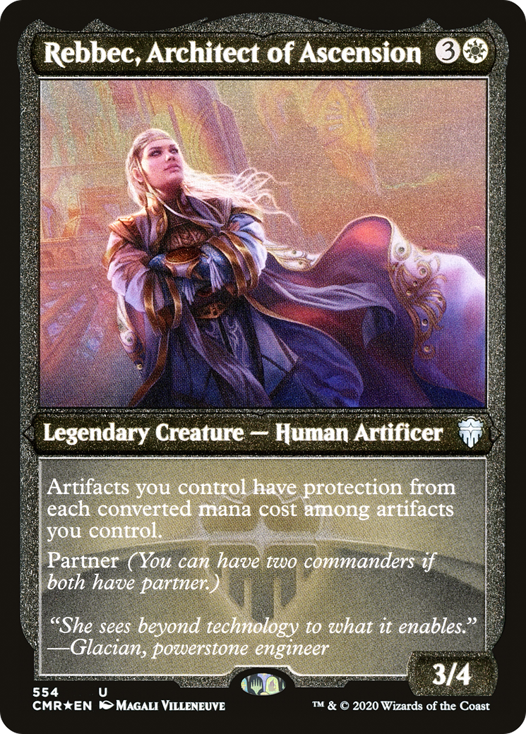 Rebbec, Architect of Ascension (CMR-554) [Commander Legends] Etched Foil