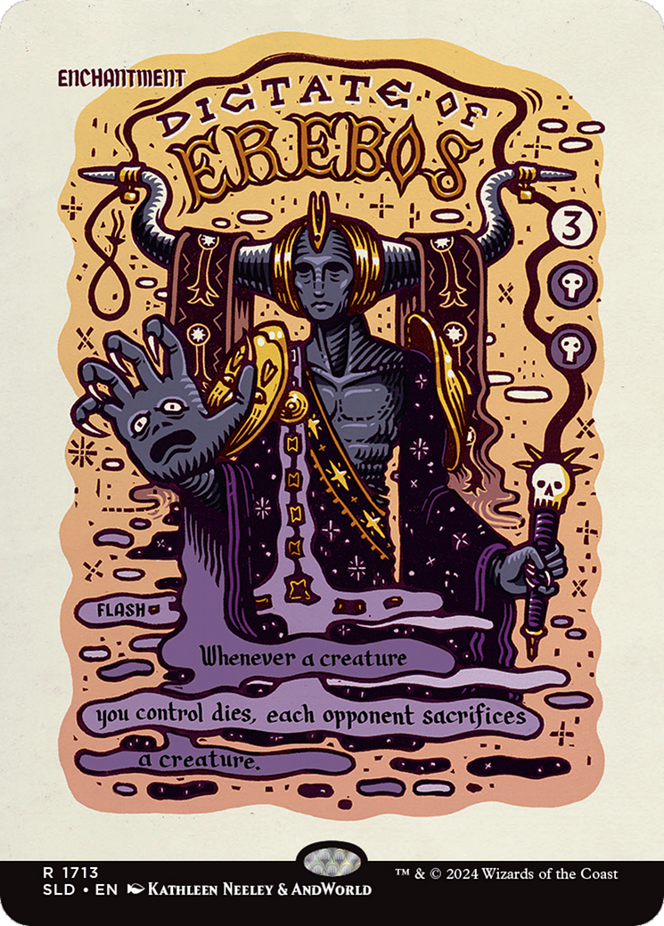 Dictate of Erebos (SLD-1713) [Secret Lair Drop] (Borderless)