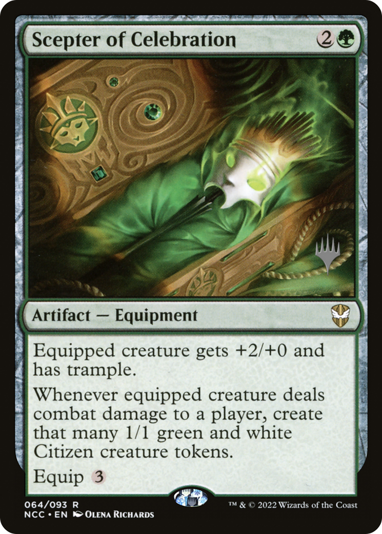 Scepter of Celebration (PPSNC-064) [Promo Pack: New Capenna Commander Promos] Foil