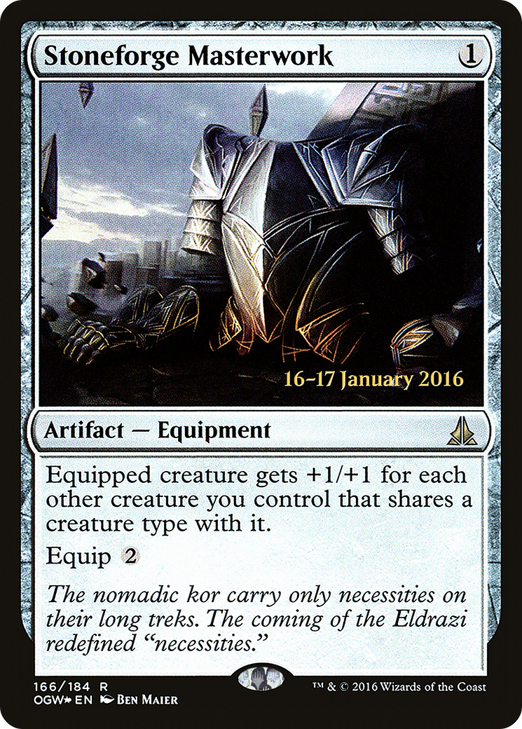 Stoneforge Masterwork (PRE-166S) [Oath of the Gatewatch Promos] Foil