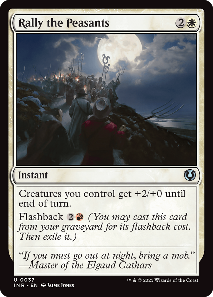 Rally the Peasants (INR-037) [Innistrad Remastered] Foil