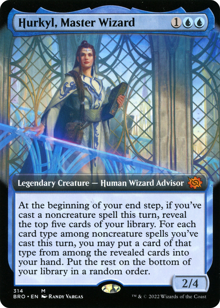 Hurkyl, Master Wizard (Extended Art) (BRO-314) [The Brothers' War]