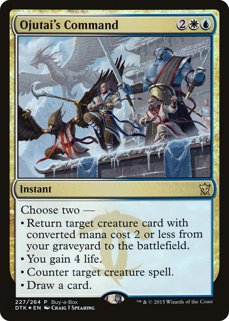 Ojutai's Command (BABP-227) [Dragons of Tarkir Promos] Foil