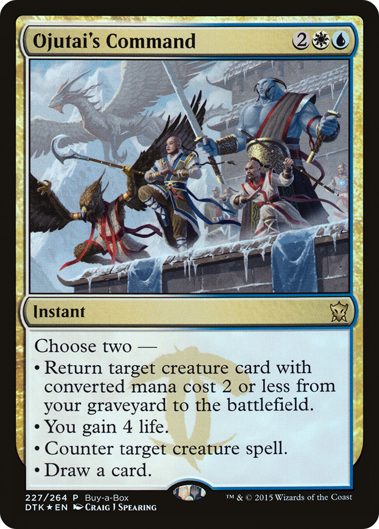 Ojutai's Command (BABP-227) [Dragons of Tarkir Promos] Foil