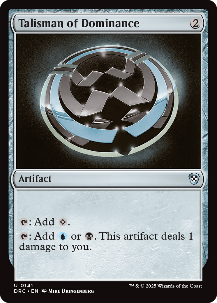 Talisman of Dominance (DRC-141) [Commander: Aetherdrift]