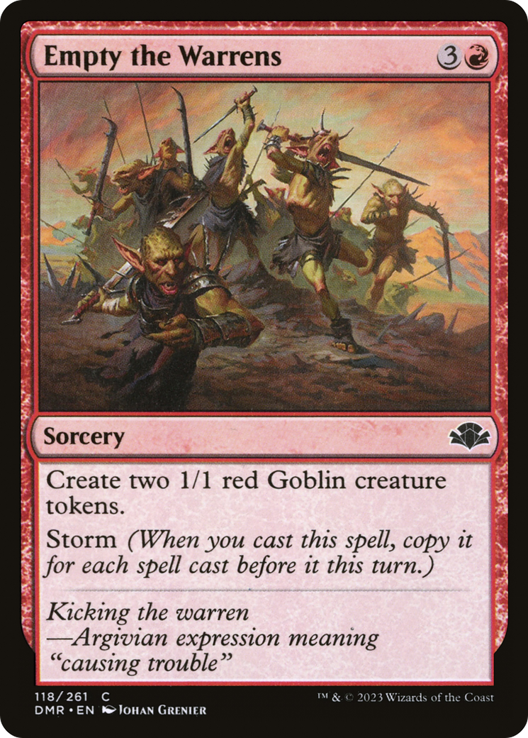 Empty the Warrens (DMR-118) [Dominaria Remastered] Foil