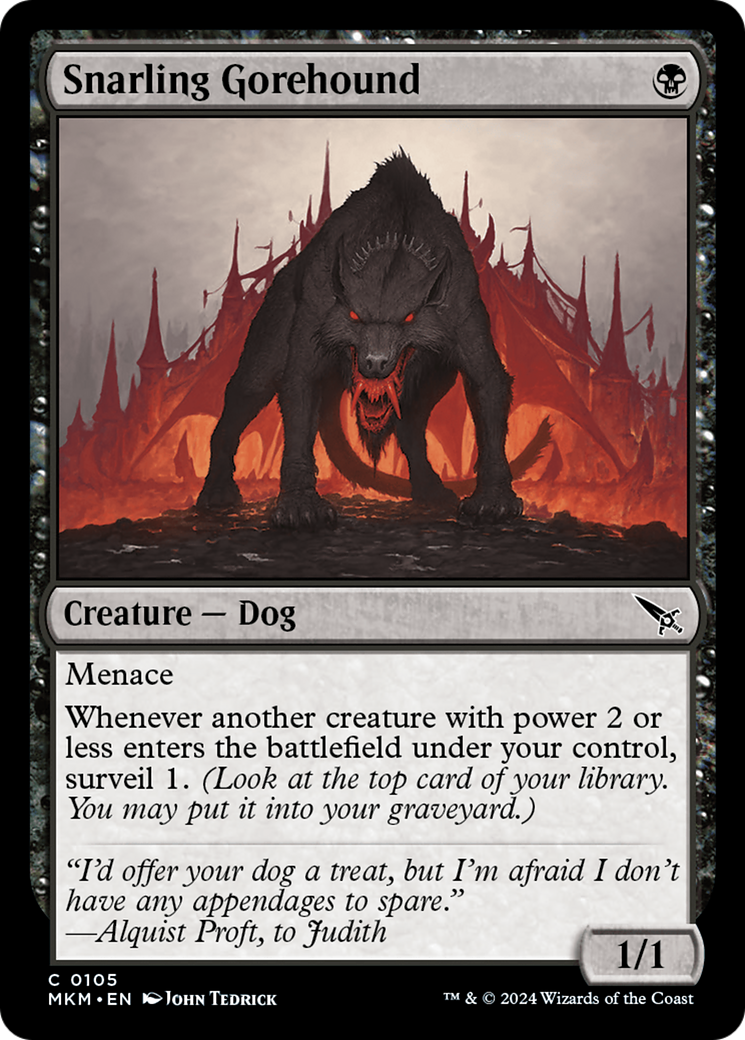 Snarling Gorehound (MKM-105) [Murders at Karlov Manor]
