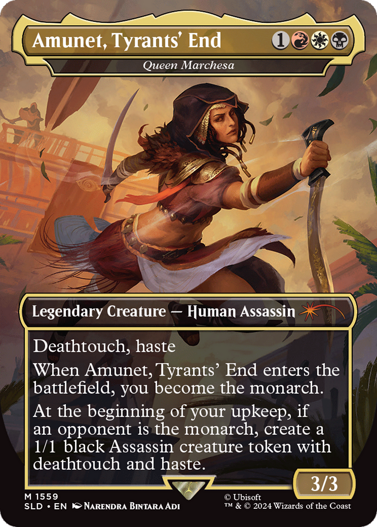Queen Marchesa (SLD-1559) [Secret Lair Drop] / Amunet, Tyrants' End (Borderless)