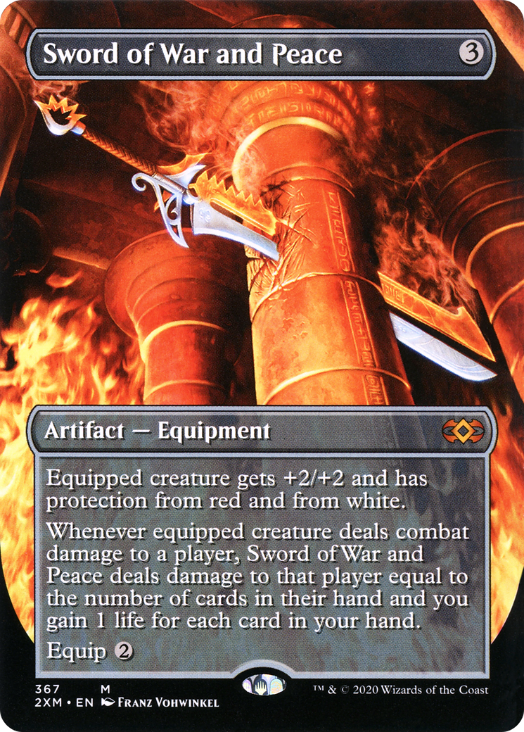 Sword of War and Peace (2XM-367) [Double Masters] (Borderless) Foil