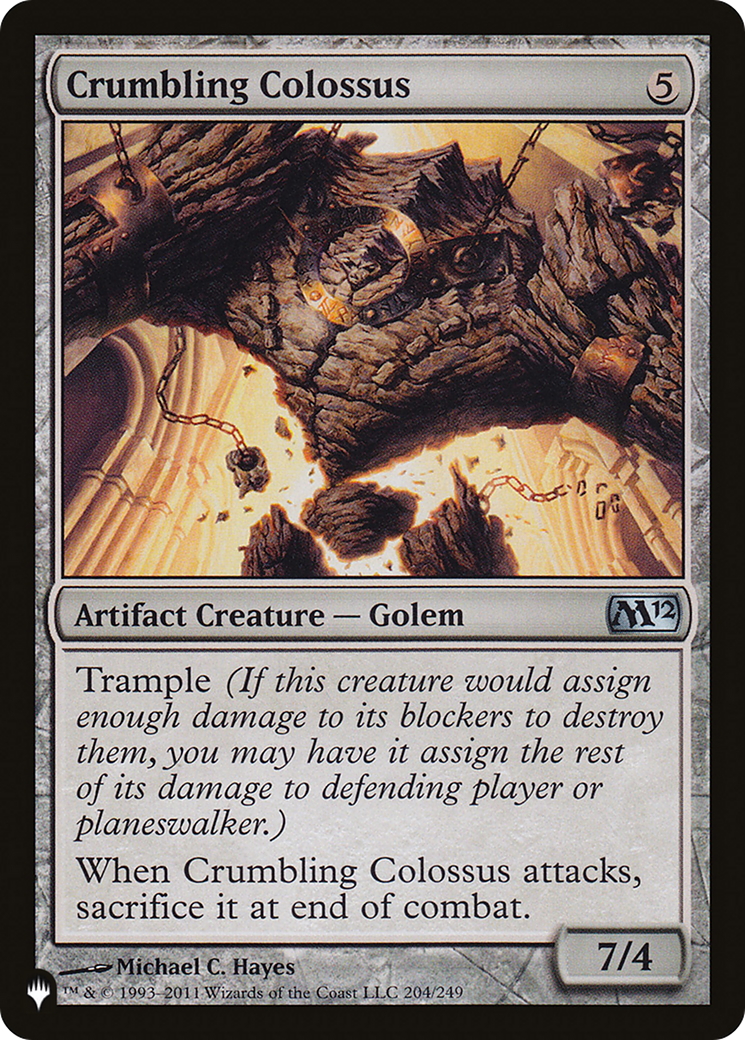 Crumbling Colossus (LIST-M12-204) [The List] Foil