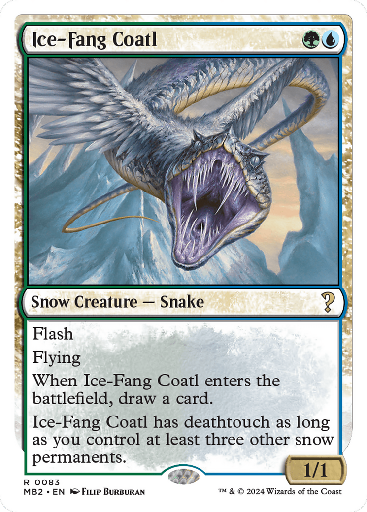 Ice-Fang Coatl (MB2-083) [Mystery Booster 2]: (snow)