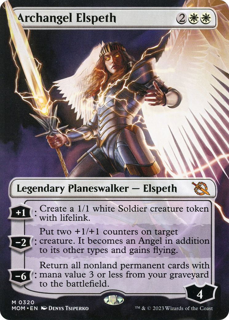 Archangel Elspeth (MOM-320) [March of the Machine] (Borderless)