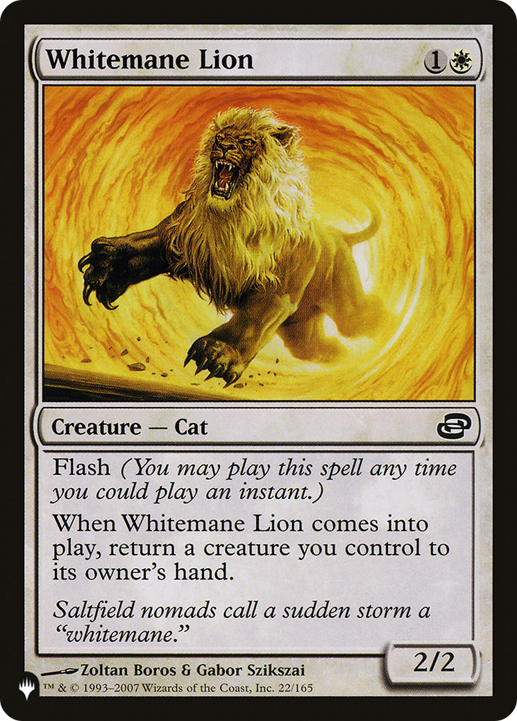 Whitemane Lion (PLC) (LIST-PLC-22) [The List]