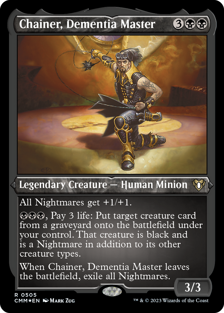 Chainer, Dementia Master (CMM-505) [Commander Masters] Etched Foil