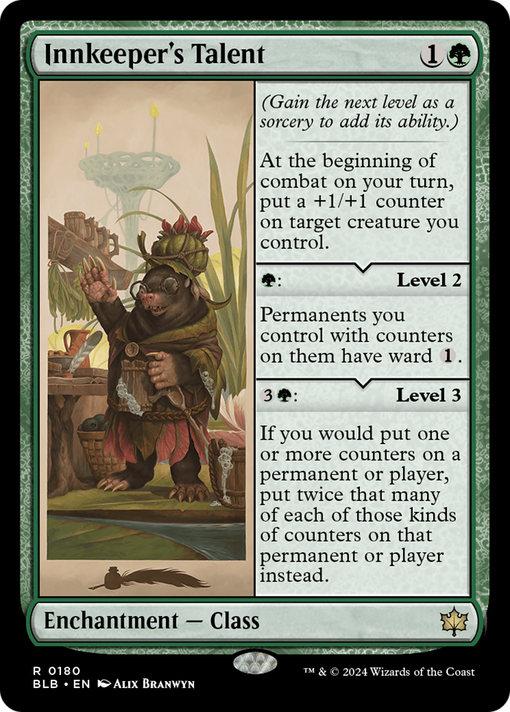 Innkeeper's Talent (BLB-180) [Bloomburrow] Foil