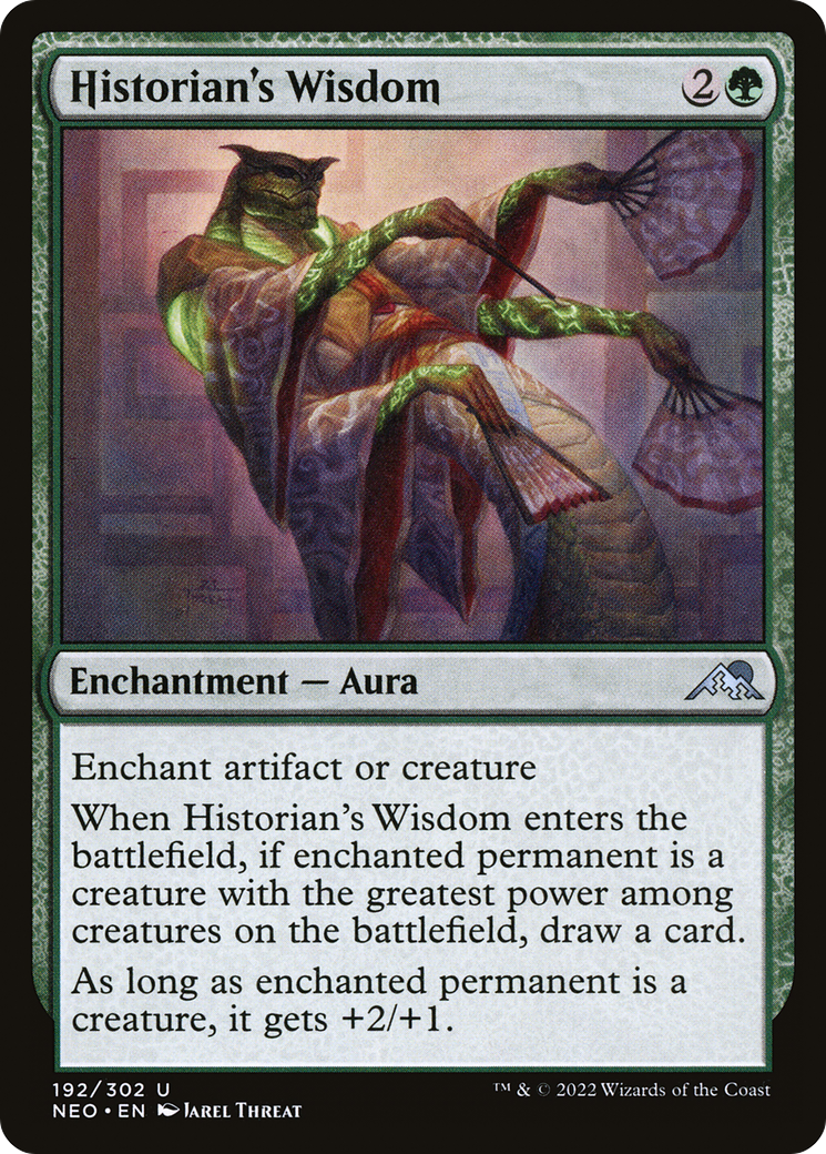 Historian's Wisdom (NEO-192) [Kamigawa: Neon Dynasty]