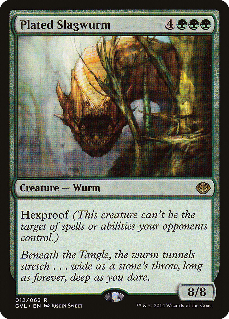 Plated Slagwurm (DD3-012) [Duel Decks Anthology: Garruk vs. Liliana]