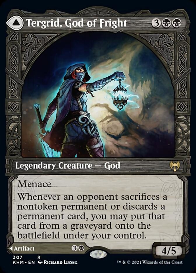 Tergrid, God of Fright // Tergrid's Lantern (KHM-307) [Kaldheim]: (Showcase) Foil