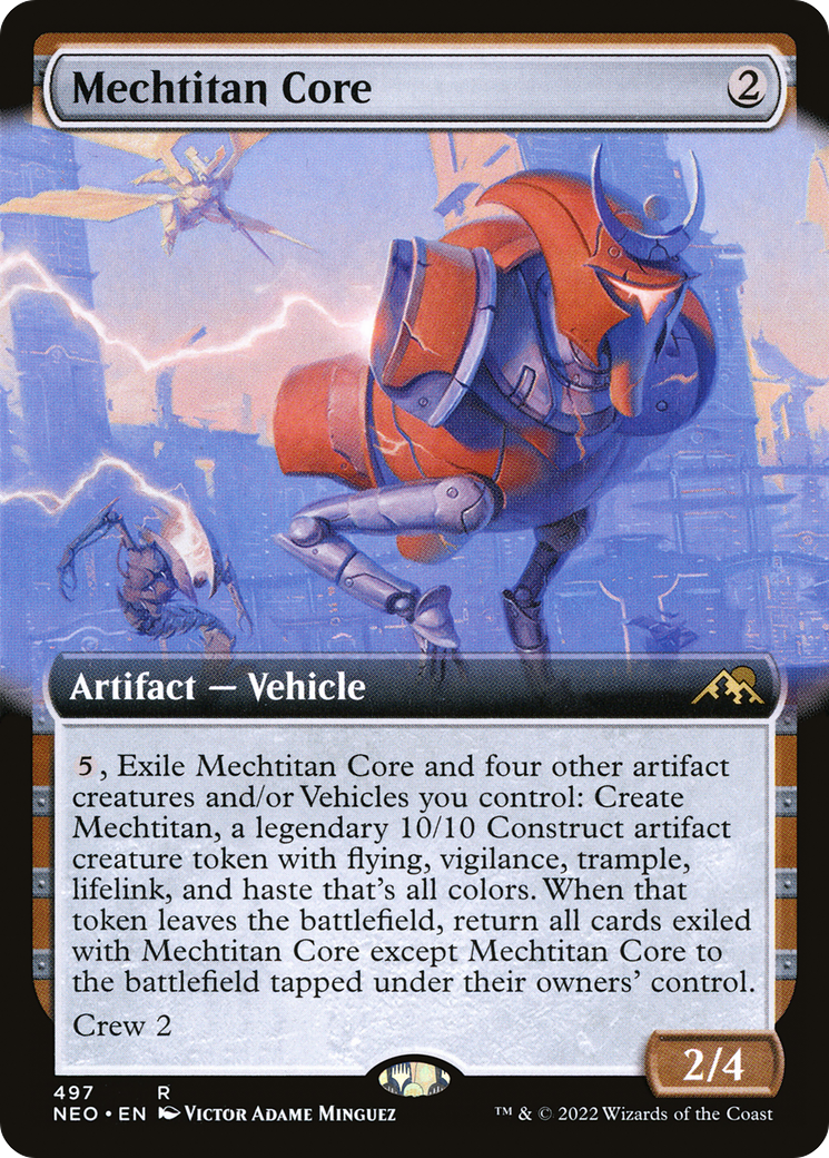 Mechtitan Core (NEO-497) [Kamigawa: Neon Dynasty]: (Extended Art)