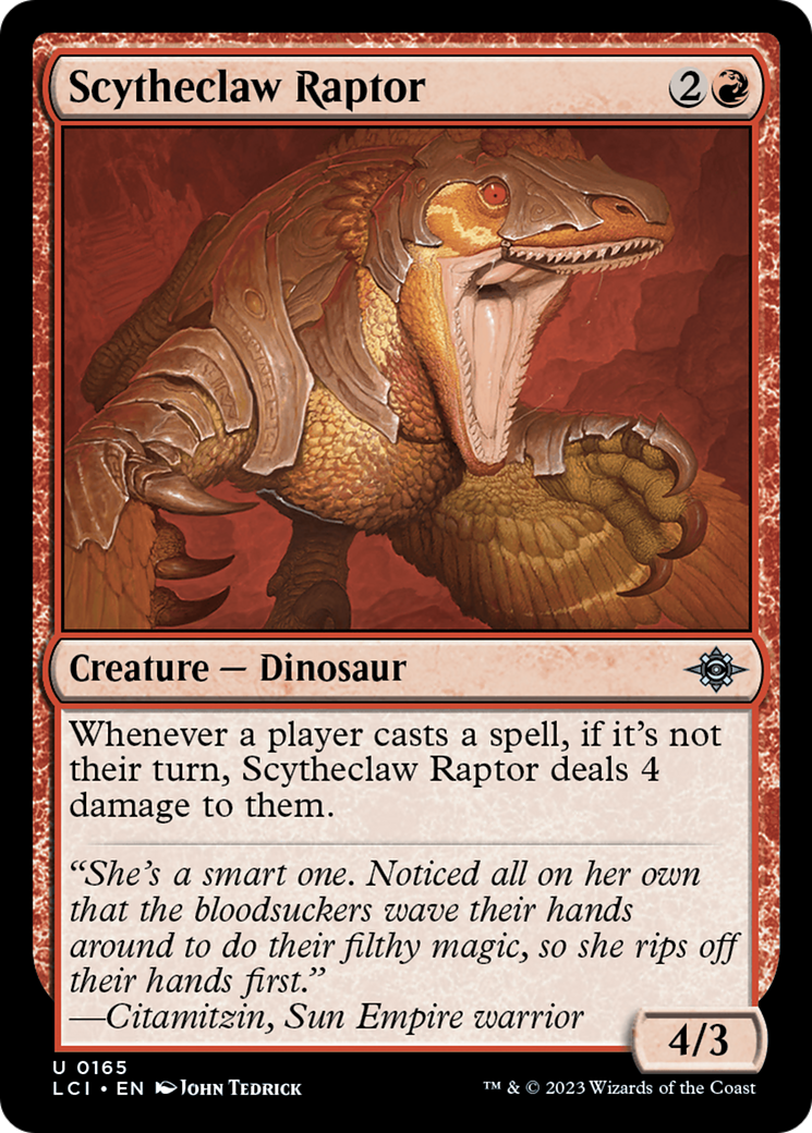 Scytheclaw Raptor (LCI-165) [The Lost Caverns of Ixalan] Foil