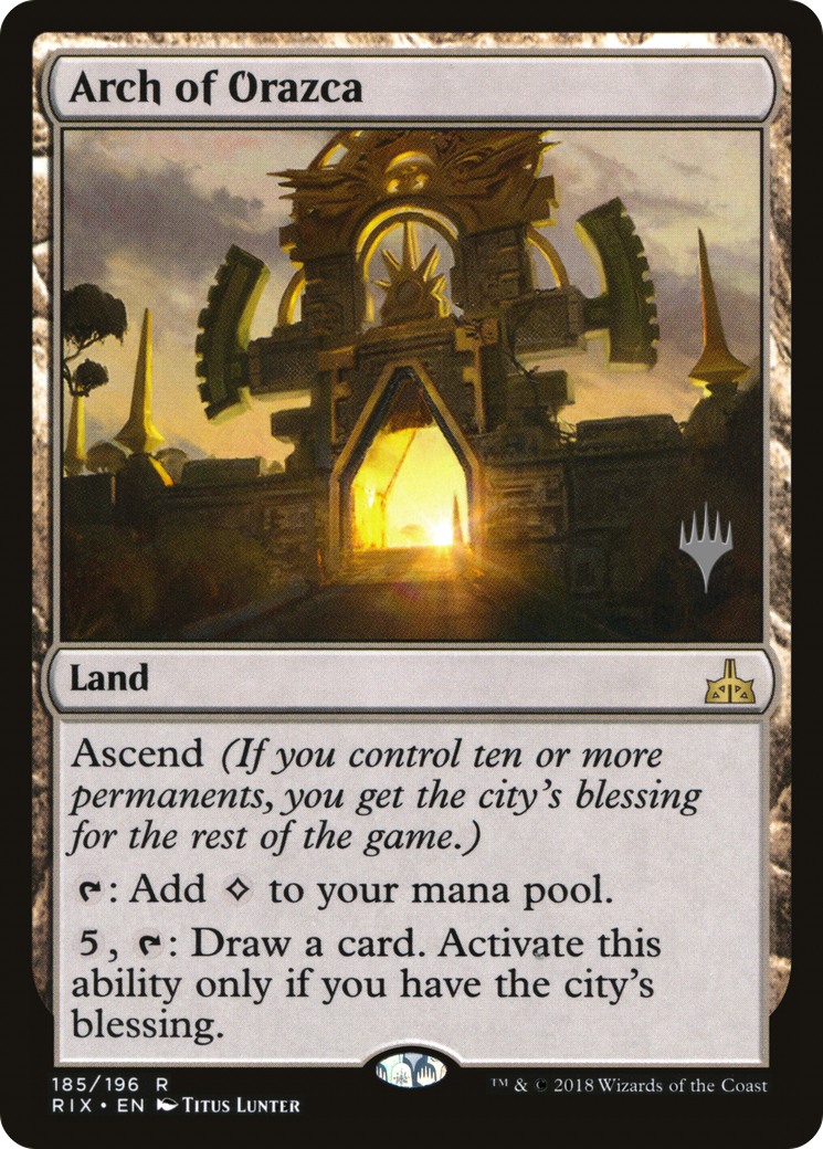 Arch of Orazca (PPM20-185P) [Rivals of Ixalan Promos] Foil