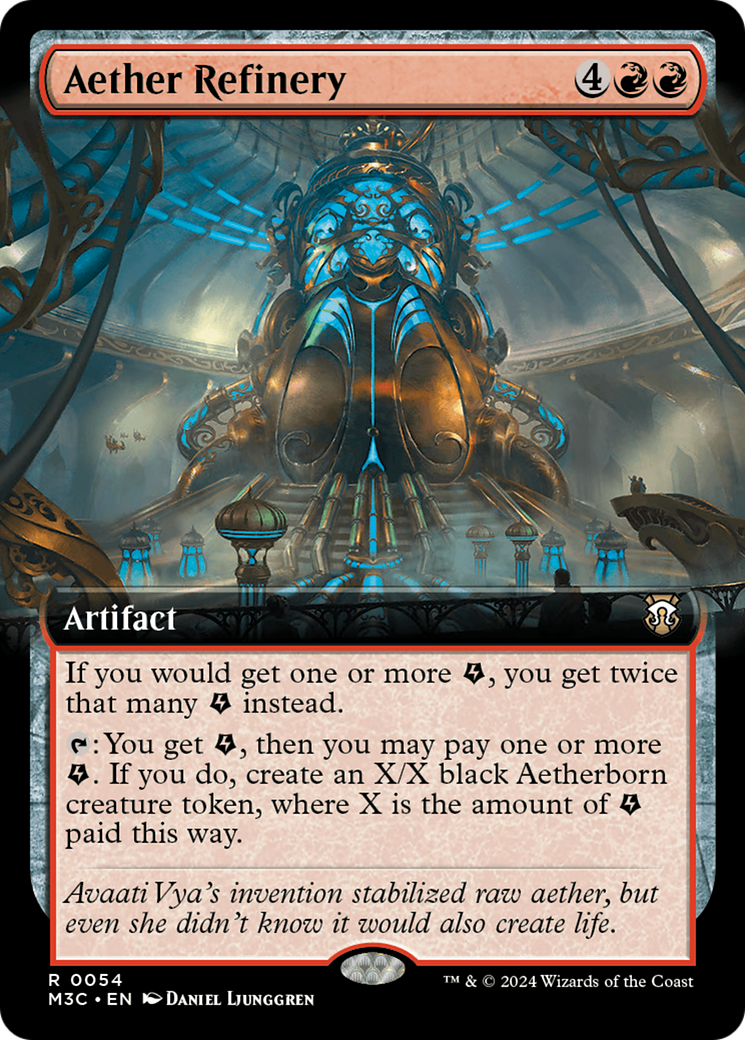 Aether Refinery (M3C-054) [Modern Horizons 3 Commander]: (Extended Art) Foil