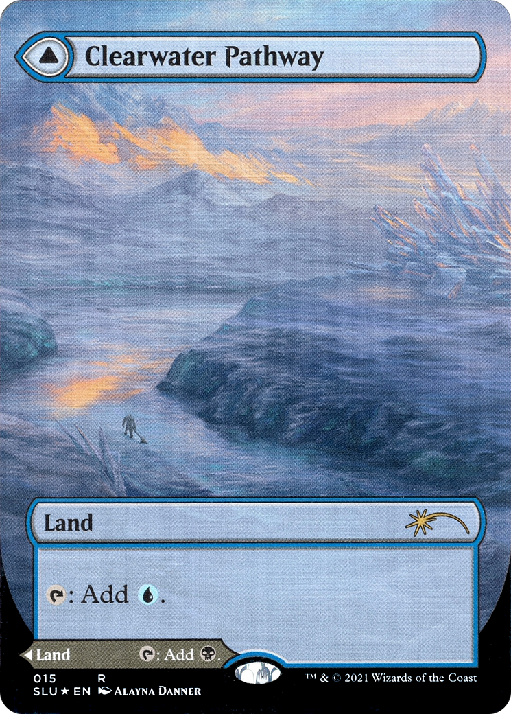 Clearwater Pathway // Murkwater Pathway (SLU-015) [Secret Lair: Ultimate Edition]: (Showcase) (Borderless) Foil