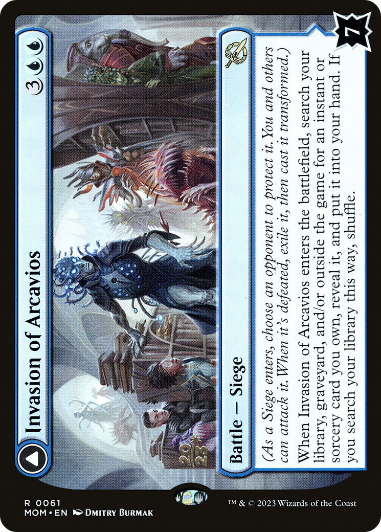 Invasion of Arcavios // Invocation of the Founders (PRE-61S) [March of the Machine Promos] Foil
