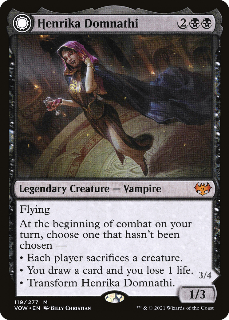 Henrika Domnathi // Henrika, Infernal Seer (VOW-119) [Innistrad: Crimson Vow]: (Double Faced Transform)