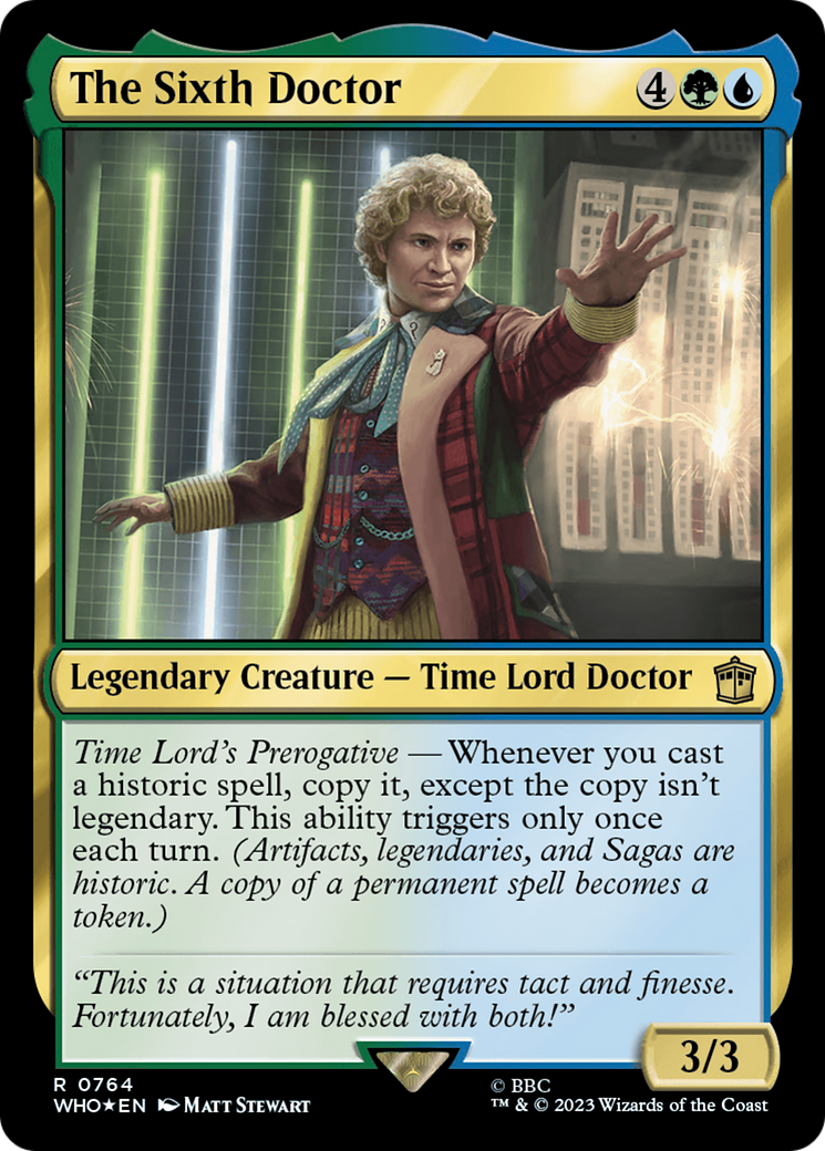 The Sixth Doctor (WHO-764) [Doctor Who] Foil