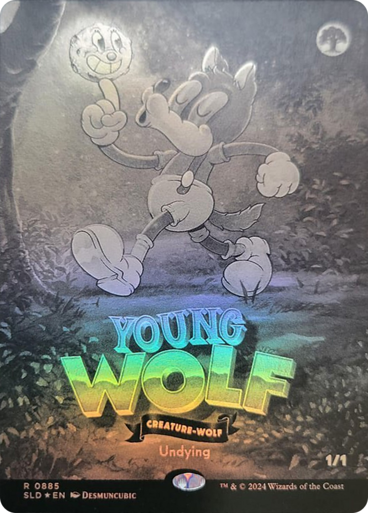Young Wolf (SLD-885) [Secret Lair Drop] (Borderless) Foil