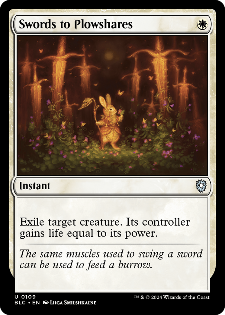 Swords to Plowshares (BLC-109) [Bloomburrow Commander]