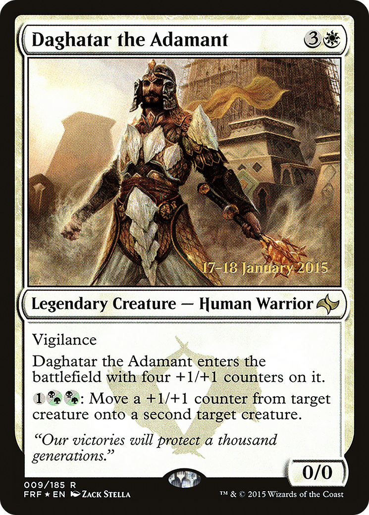 Daghatar the Adamant (PRE-09S) [Fate Reforged Promos] Foil