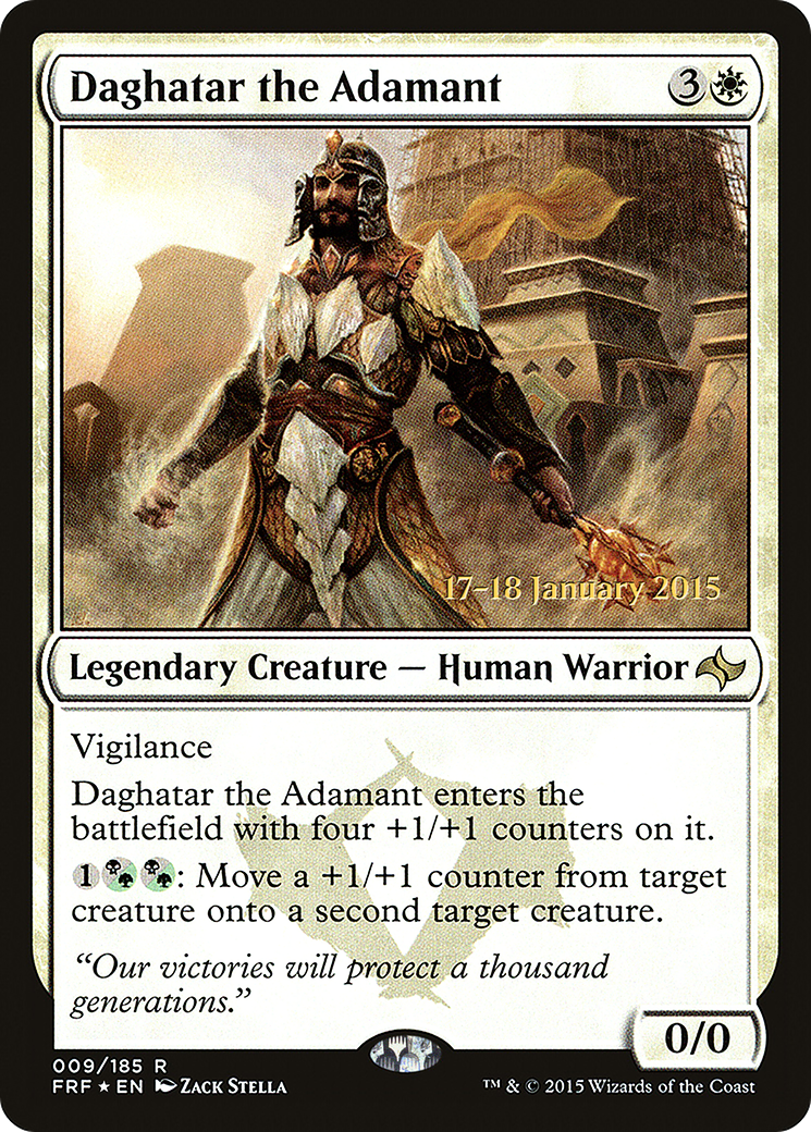 Daghatar the Adamant (PRE-09S) [Fate Reforged Promos] Foil