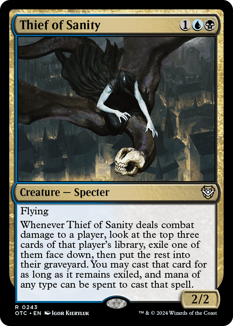 Thief of Sanity (OTC-243) [Outlaws of Thunder Junction Commander]