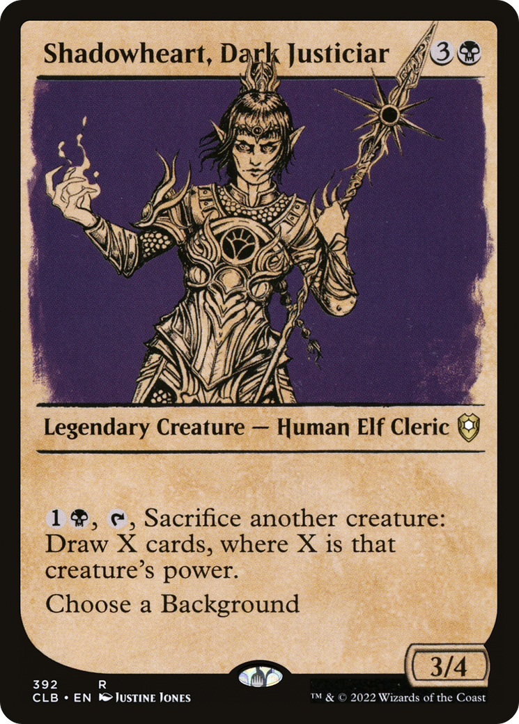 Shadowheart, Dark Justiciar (Showcase) (CLB-392) [Commander Legends: Battle for Baldur's Gate]