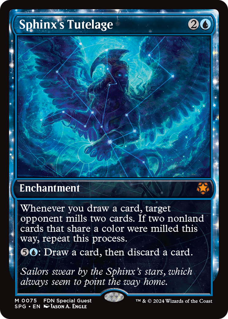 Sphinx's Tutelage (SPG-075) [Special Guests]: (Showcase, enchantment) Foil