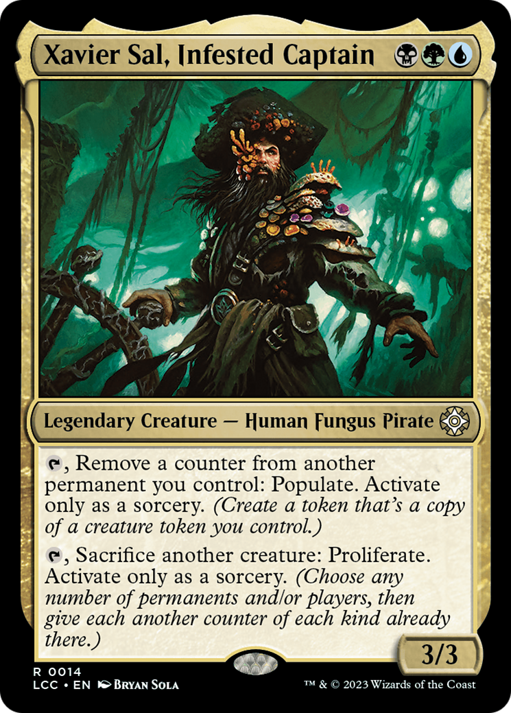 Xavier Sal, Infested Captain (LCC-014) [The Lost Caverns of Ixalan Commander]