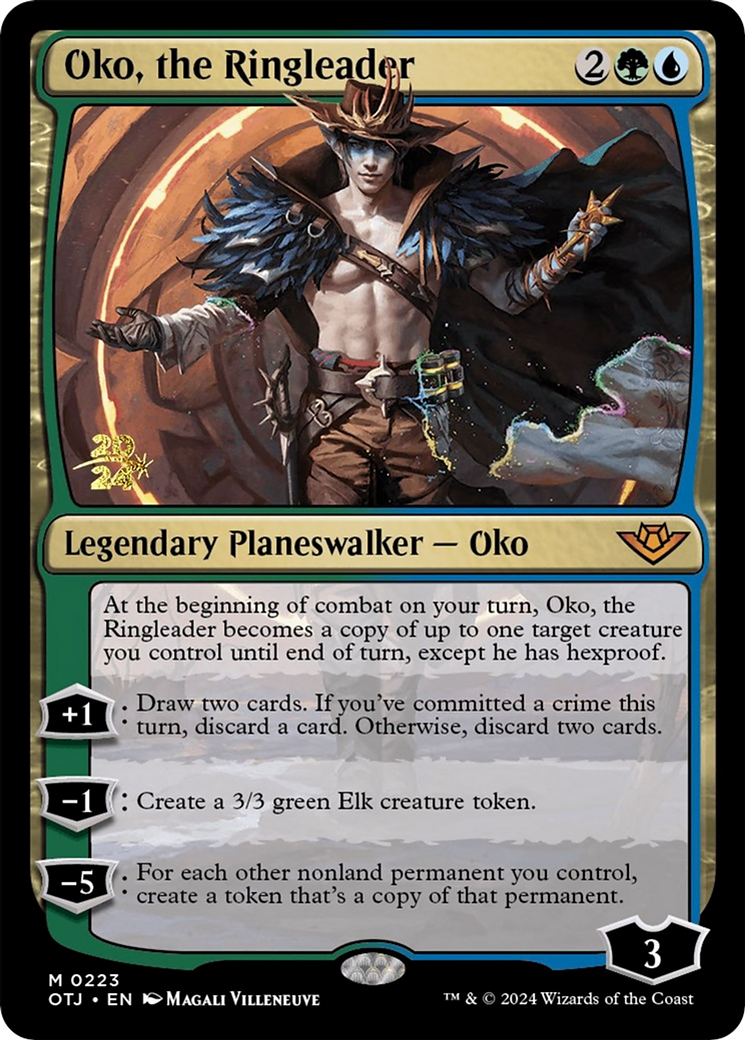 Oko, the Ringleader (PRE-223S) [Outlaws of Thunder Junction Promos] Foil
