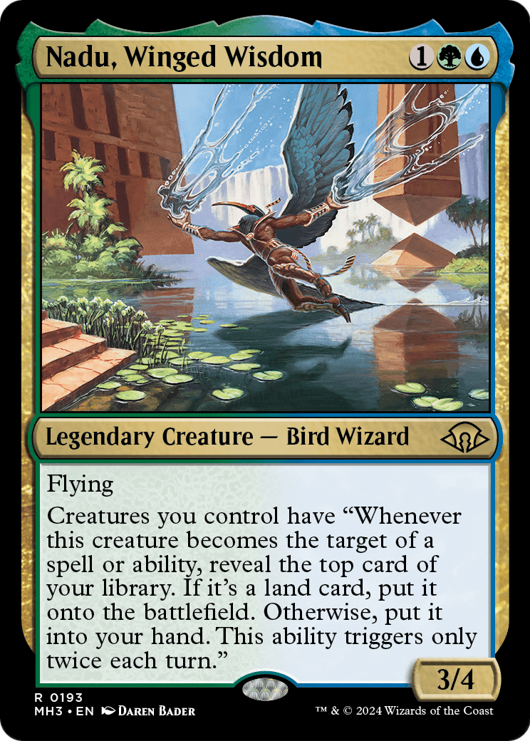 Nadu, Winged Wisdom (MH3-193) [Modern Horizons 3] Foil