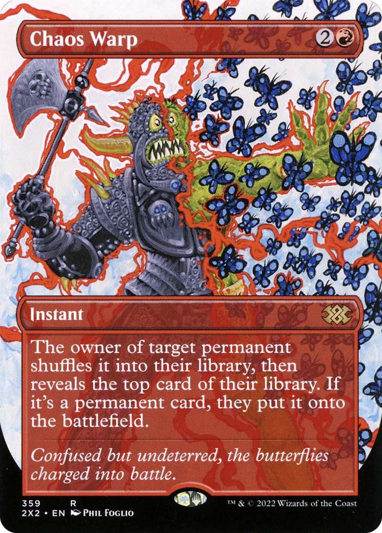 Chaos Warp (Borderless) (2X2-359) [Double Masters 2022]