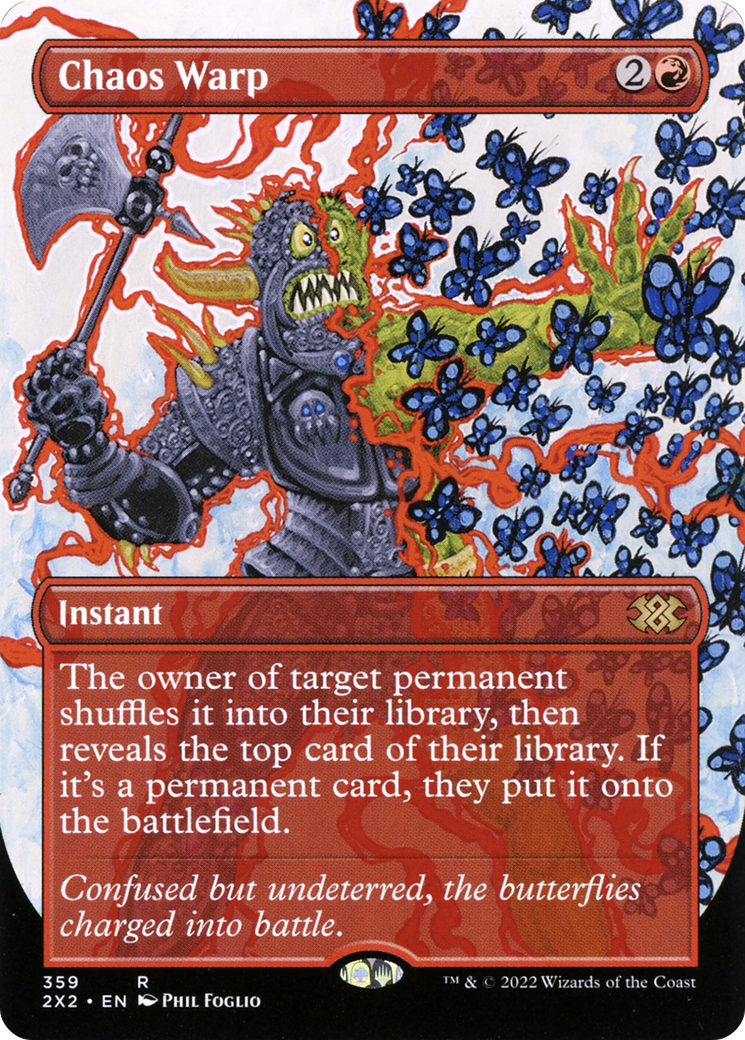 Chaos Warp (2X2-359) [Double Masters 2022] (Borderless) Foil