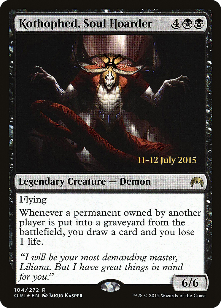 Kothophed, Soul Hoarder (PRE-104S) [Magic Origins Promos] Foil