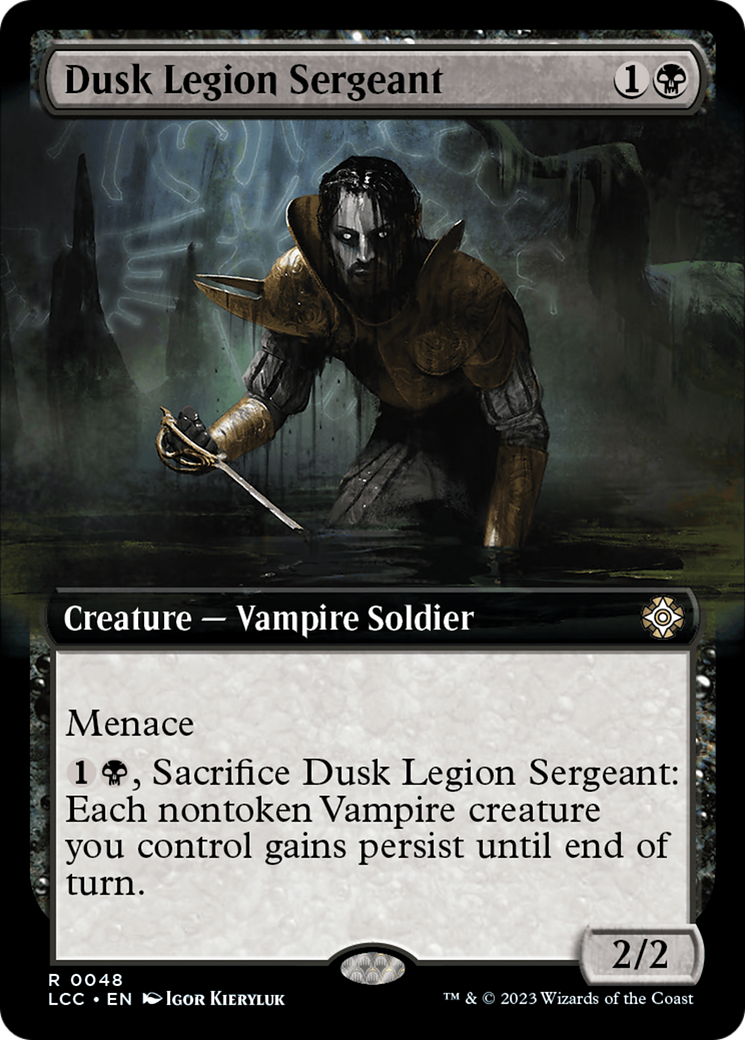 Dusk Legion Sergeant (LCC-048) [The Lost Caverns of Ixalan Commander]: (Extended Art)